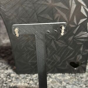 Elegant SilverTriple Stud Earrings